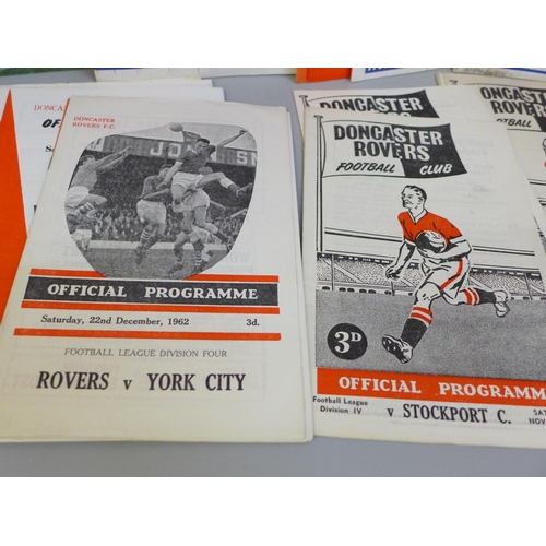 684 - Football memorabilia - Doncaster Rovers home programmes, 1950's onwards (30)