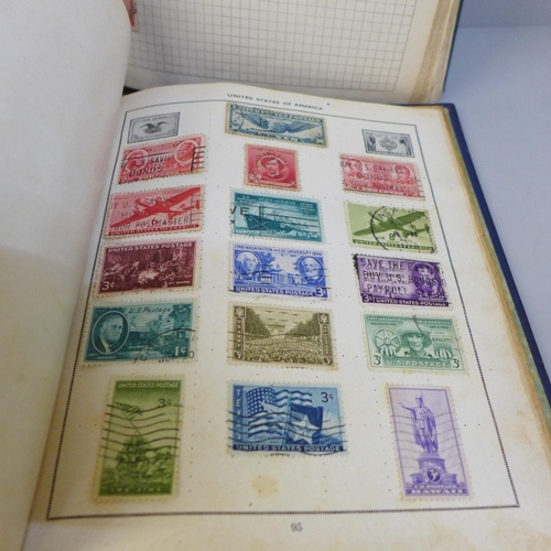 685 - Worldwide stamps collection in two albums