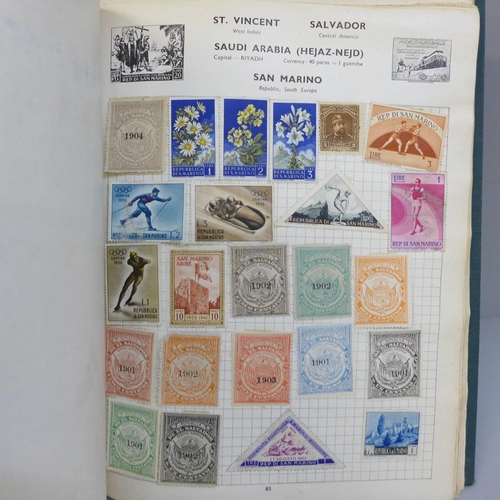 685 - Worldwide stamps collection in two albums