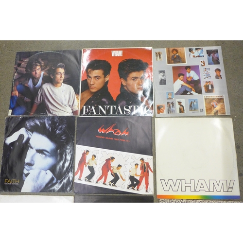 687 - A collection of Prince, George Michael and Wham LP records, 12