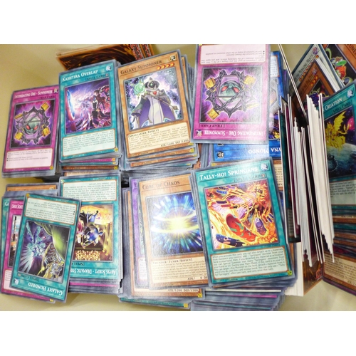 707 - 1200 Yu Gi Oh first edition cards including rares, Fiend, Warriors, Beasts, etc.