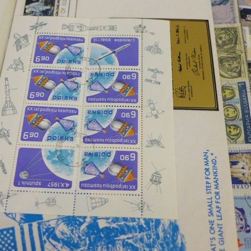 739 - Space related stamps and covers