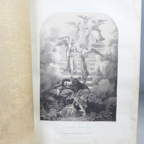 755 - A Victorian family Bible, with handwritten cover sheet, November 27th 1869