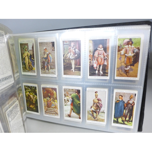 756 - Two albums of cigarette cards; Wills, Gallaher, John Player, Ogdens, Godfrey Phillips