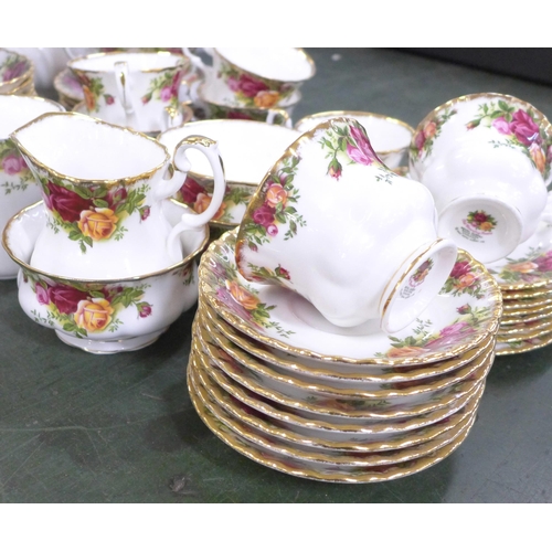 759 - Royal Albert Old Country Roses tea wares, cereal bowls, soup bowls, etc., 48 pieces **PLEASE NOTE TH... 