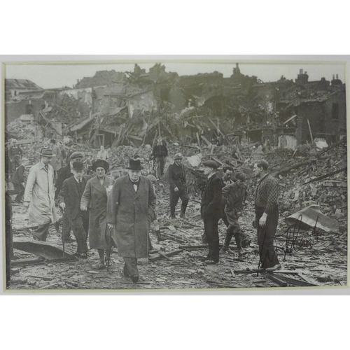 783 - A photograph montage of Battle of Britain aircrew, with original signatures of: Bill Green, Flt. Lt.... 