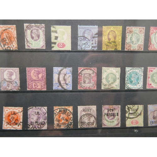 796 - A stocksheet of GB Queen Victoria stamps