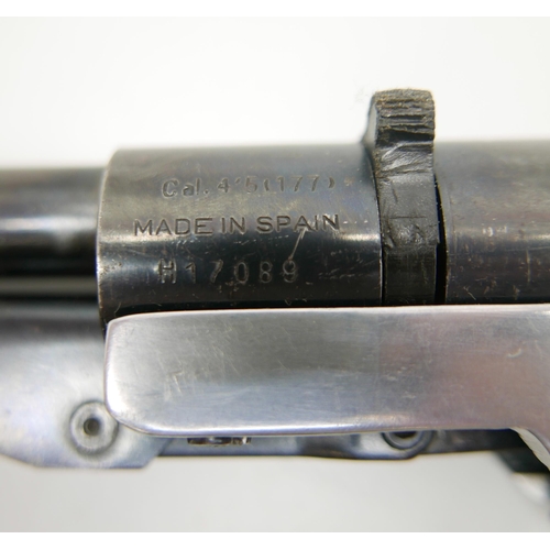 797 - A Spanish air pistol, .177 cal