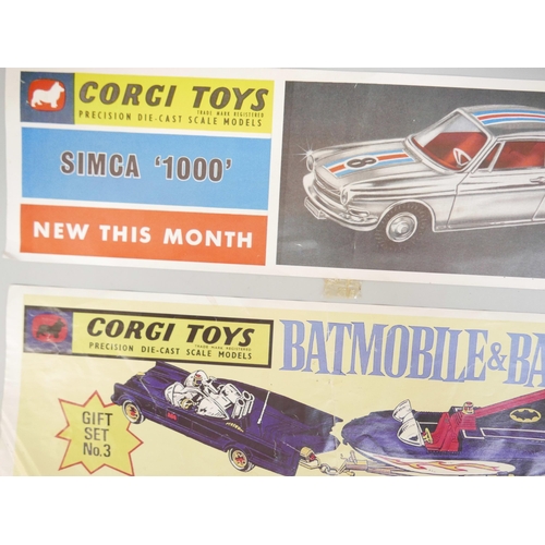 838 - Two promotional Corgi Toys banners