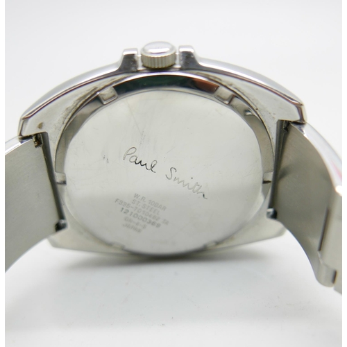 944 - A Paul Smith colour changing dial wristwatch, 40mm case including crown