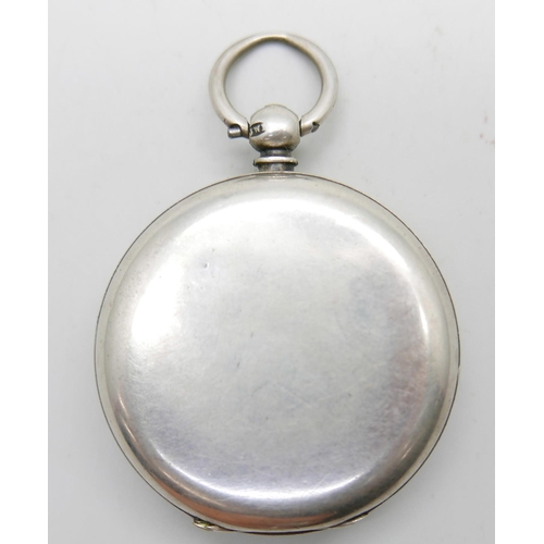 995 - A Victorian silver pocket watch, James William Benson, 62-64 Ludgate Hill, London, hallmarked London... 