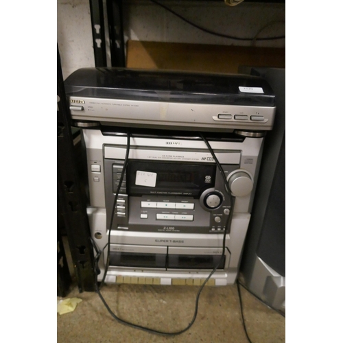 2120 - A quantity of stereo equipment including an Aiwa Z-L100 super T-Bass 1 bit dual converter digital au... 