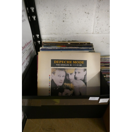 2132 - A box of approx 40 LP's including - Depeche Mode, Duran Duran, Ultrvox, Sade, Yazoo and Eurythmics