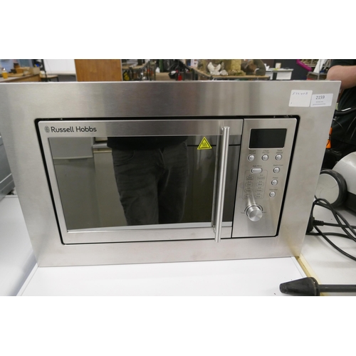 2159 - A Russel Hobbs RHBM2002 800w stainless microwave oven - unused (W)