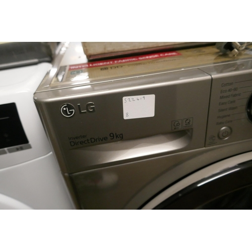 2163 - An LG inverter motor direct drive 9kg washing machine