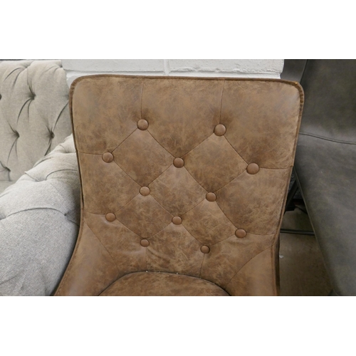 1373 - A PU leather desk chair *This lot is subject to VAT