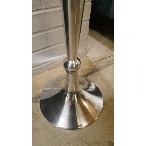 1378 - A polished chrome champagne stand