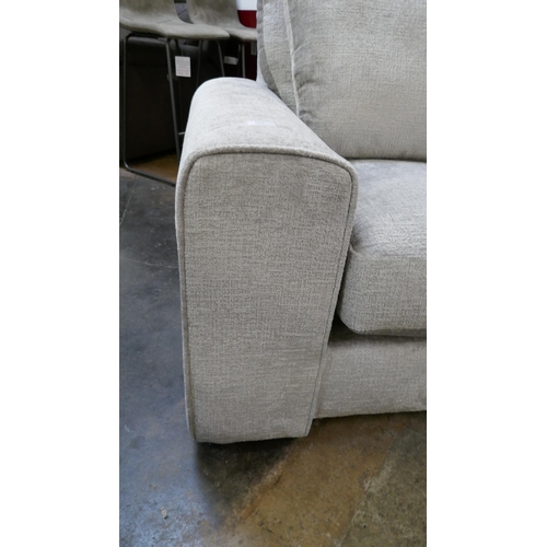 1382 - A pewter velvet two seater sofa and two armchairs