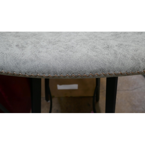 1385 - A pair of Lamboro grey bar stools *This lot is subject to VAT