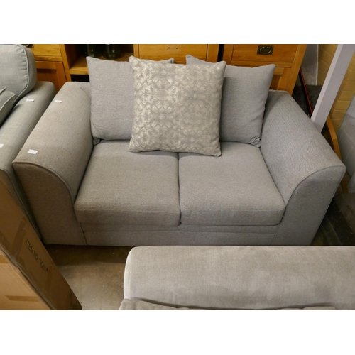 1462 - Grey upholstered two seater sofa