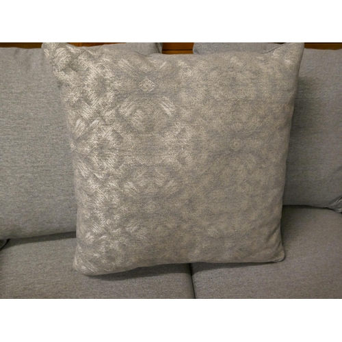 1462 - Grey upholstered two seater sofa