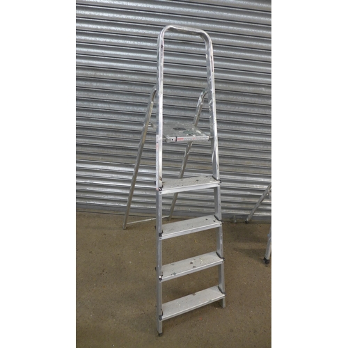 2195 - 3 step ladders - a 5 rung home base, a 5 rung A Frame and a 2 rung Beldray