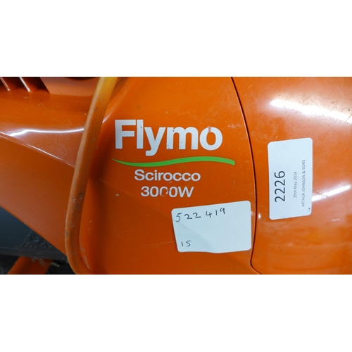 2226 - A Flymo Scirocco 240V, 3000w electric garden blower