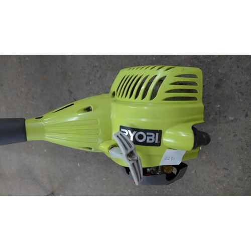 2233 - A McCulloch Trimmac petrol driven strimmer and a Ryobi petrol driven strimmer