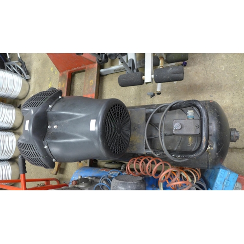 2250 - A Rednal pneumatic GB 100ltr welded pressure vessel - 87/404EEL air compressor - requires high volta... 