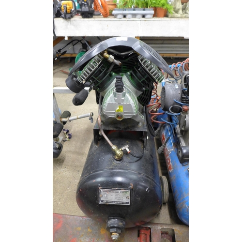 2250 - A Rednal pneumatic GB 100ltr welded pressure vessel - 87/404EEL air compressor - requires high volta... 