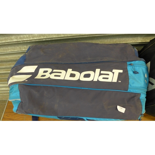 2306 - 2 sports bags including a Babolat tennis bag and B3 cricket bag