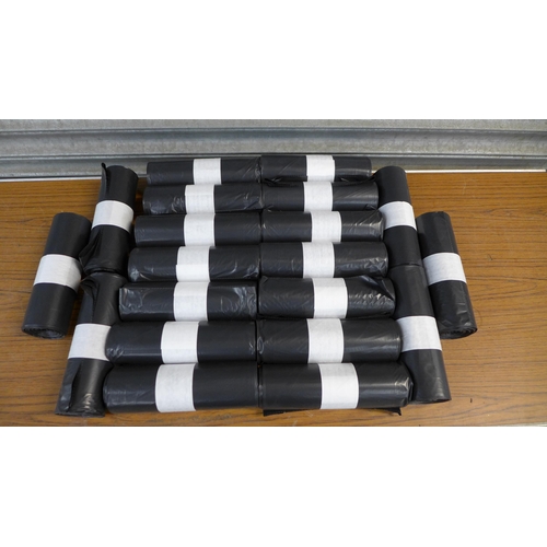 2309 - A box of 20 rolls of heavy duty bin bags  *This lot is subject to VAT