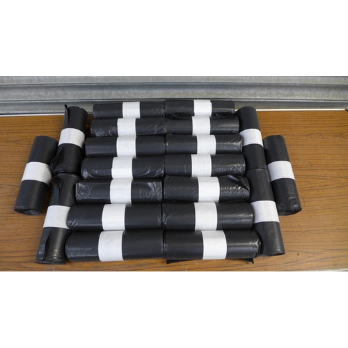 2311 - A box of 20 rolls of heavy duty bin bags  *This lot is subject to VAT