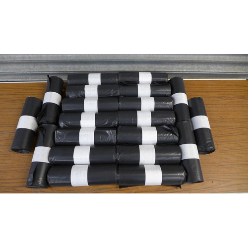 2312 - A box of 20 rolls of heavy duty bin bags  *This lot is subject to VAT