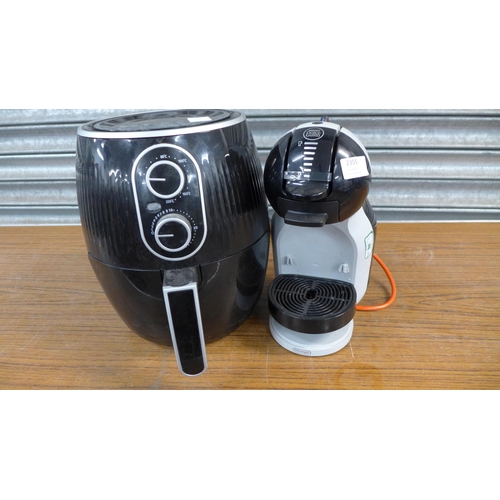 2355 - A Nescafe Dolce Gusto Mini Me coffee machine and a Tower air fryer