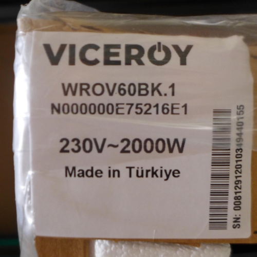 3031 - Viceroy Single Oven - Model: WROV60BK (446-105) * This lot is subject to vat