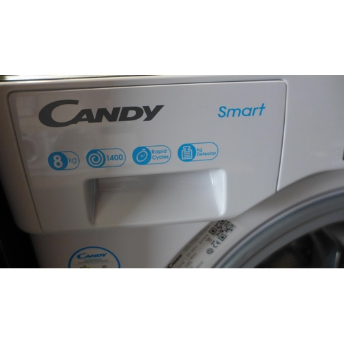 3053 - Candy Integrated 8kg Washing Machine - Damaged Door model: CBW 48D1W4, Original RRP £314.17 inc. vat... 