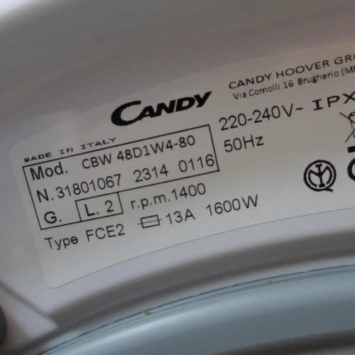 3054 - Candy Integrated 8kg Washing Machine - model: CBW 48D1W4, Original RRP £314.17 inc. vat (446-115) * ... 