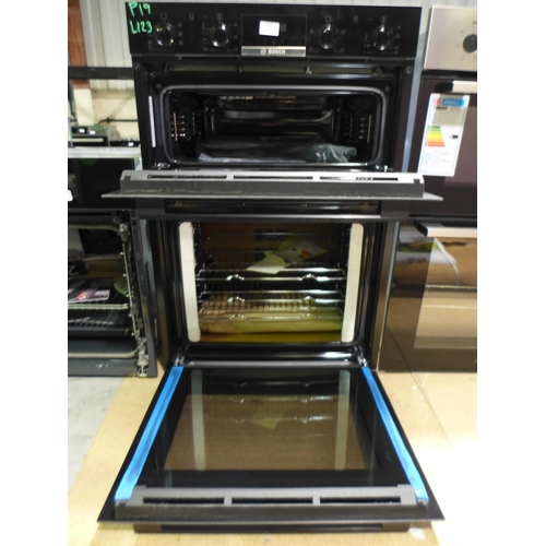 3058 - Bosch Serie 4 Built-In Double Oven - model: MBS533BB0B, H888xW594xD550 Original RRP £749.17 inc. vat... 