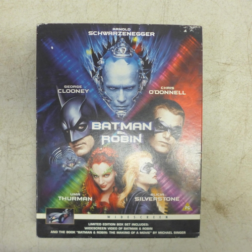 2052 - A collection of collectible DVD box sets including Batman and Robin, Band of Brothers, The Invaders,... 