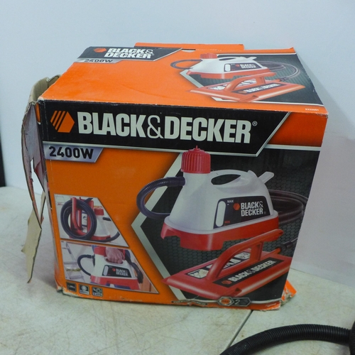 2079 - A Black and Decker KX3300T-GB steam wallpaper stripper with box