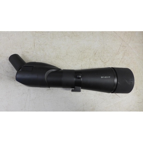 2100 - A Vanguard SF-83IT 20-60x80 spotting scope in hard case with carry case