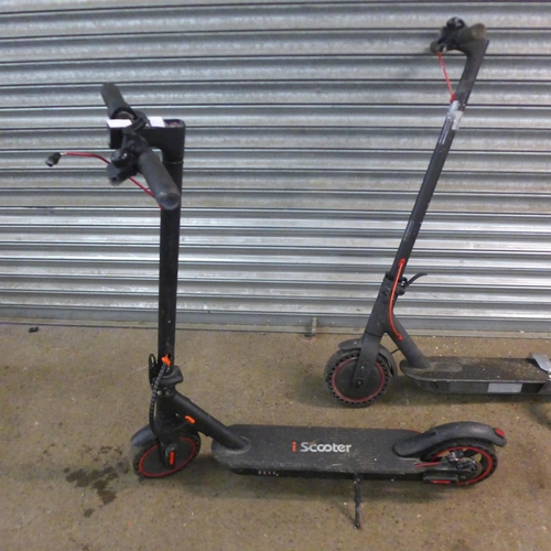 2174 - Three electric scooters including Razor, I-Scooter and a Mi-Scooter Pro