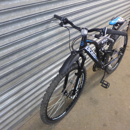 2178 - A Boss Stealth full suspension mountain bike with disc brakes and mud guards