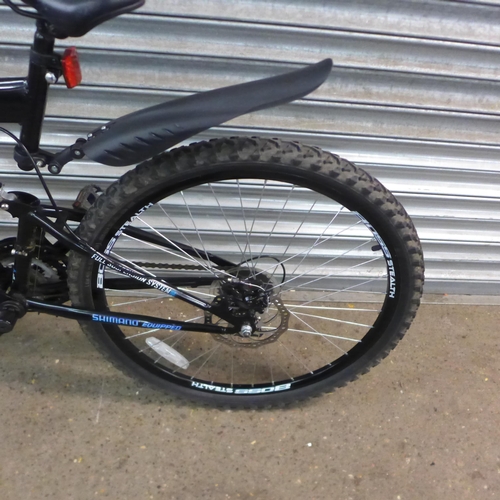 2178 - A Boss Stealth full suspension mountain bike with disc brakes and mud guards