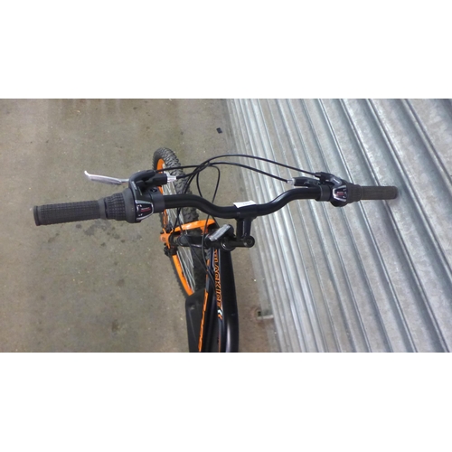 2183 - A Boss Black Ice full suspension mountain bike with disc brakes and mud guards