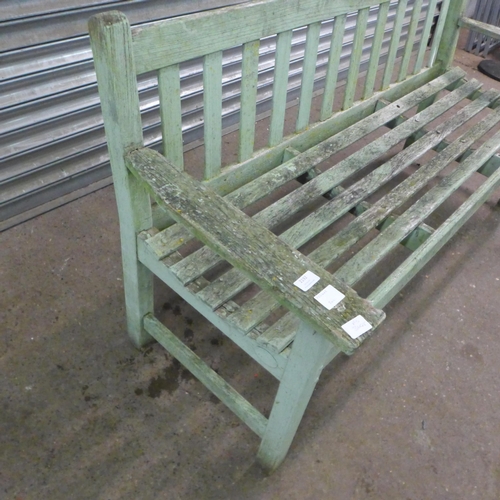 2192 - A 158cm wooden garden bench