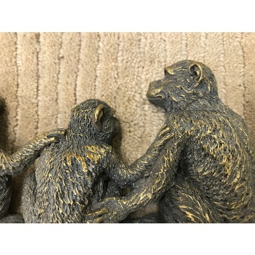 1432 - Monkey family wall hooks W69cm (369839229)