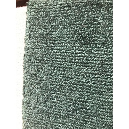 1493 - An Emerald green plain ground handmade Indian runner (66x300cm)