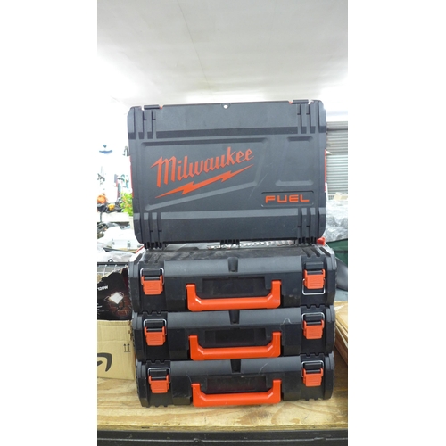 2380 - 4 Milwaukee stacking tool cases